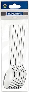 Tramontina Oslo 6 Pieces Stainless Steel Tea Spoon Set with High Gloss Finish على Amazon.ae - متتبع الأسعار
