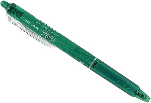 Pilot Frixion Clicker Roller Ball Pen, 0.7 mm Tip Size, Green on Amazon.sa - Price Tracker