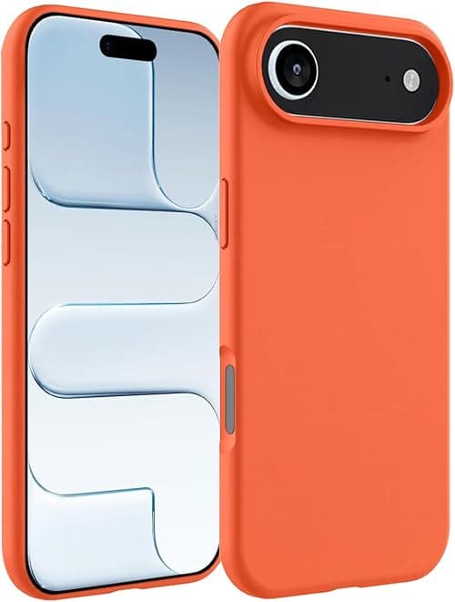 MARGOUN Designed for iPhone 17 Air Case, Liquid Silicone Protective Phone Case with Soft Anti-Scratch Microfiber Lining Utra Slim Drop Protection Phone Cover (Cosmic Orange, 17 Air) on Amazon.ae - Price Tracker