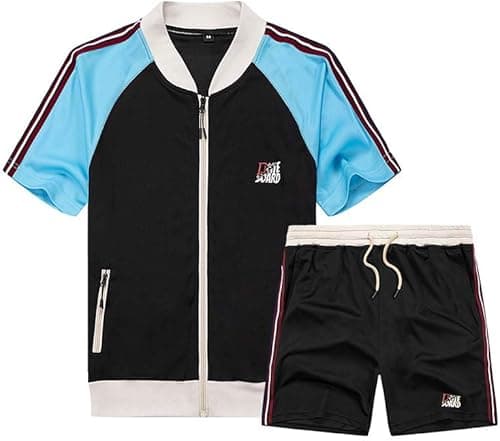 Litteking Men's Tracksuits 2 Piece Outfit Casual Long Sleeve Sweat Suit Set Full Zipper Sports Jogging Suits on Amazon.ae - Price Tracker