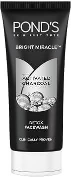 Pond's Pure Bright Face Cleanser with Foam for Hydrated Skin; Activated Charcoal and Green Tea gives Radiant Skin, 100g on Amazon.ae - Price Tracker