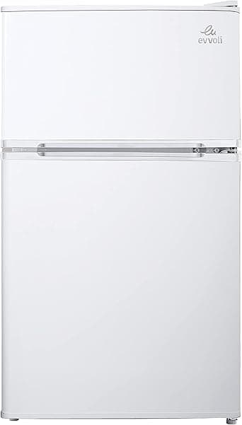 evvoli Top Mount Refrigerator, 100 Liters, Adjustable Leg, Interior light, Defrost type, EVRFM-100W on Amazon.ae - Price Tracker