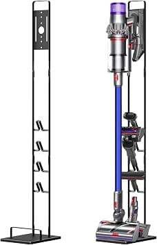 LUCKY Vacuum Stand Compatible for Dyson V15 V11 V10 V8 V7 V6 with Wheels, Metal Storage Bracket Stand Holder Compatible for Dyson Handheld Cordless Vacuum Cleaners & Accessories & Attachments - Amazon.sa Price Tracker