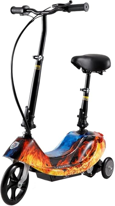 Top Gear 3-Wheel E-Scooter TG 25, Sit and Ride, Foldable Electric Scooter with 250W Motor, 24V Battery (Flame) on Amazon.ae - Price Tracker