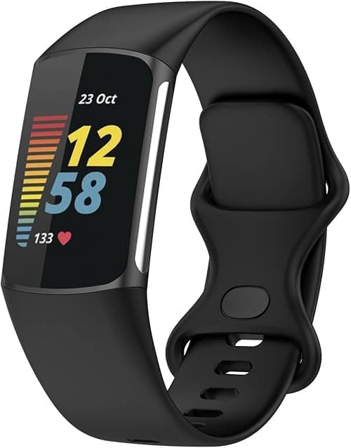 eWINNER Replacement Watch Bands Adjustable Thin Soft Silicone Wristbands silicone strap Compatible with Fitbit Charge 5 Smart watch Women Men Activity Fitness Tracker on Amazon.ae - Price Tracker