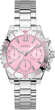 GUESS Silver-Tone Multifunction Watch on Amazon.ae - Price Tracker