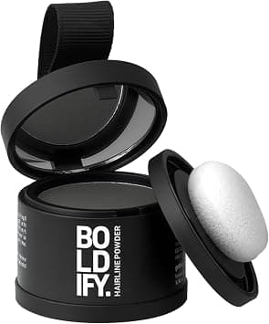 BOLDIFY Hairline Powder - Root Touch Up Hair Color for Gray Coverage - Bald Spot Concealing Hair Powder for Women & Men - 48-Hour Stain-Proof - Dark Gray | Water resistant, 24-hour wear, stain resistant, thinning hair, root retouching, grey hair colour, women & men on Amazon.ae - Price Tracker