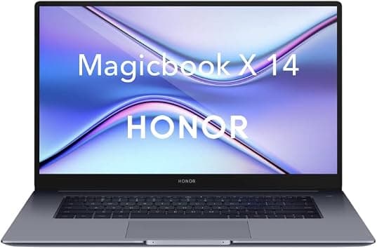HONOR MagicBook X14 Laptop Intel Core i5 with Windows 10, 8GB RAM 512GB SSD Memory, Thin and Light, Premium Aluminum Metal Body Design, Compact 65W Fast Charger, Fingerprint Sensor - Space Grey on Amazon.ae - Price Tracker