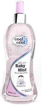 Cool & Cool Baby Mist Cologne 250Ml Alcohol Free,Paraben Free, Glycerin, Mild And Refreshing على Amazon.ae - متتبع الأسعار