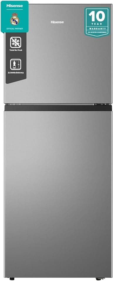 Hisense HTM55203D2, 264 Litres Top Mount Refrigerator, No Frost Technology, Big Door Balcony, LED Interior Light, Deodorizing Filter, Multi Air Flow, Silver on Amazon.ae - Price Tracker