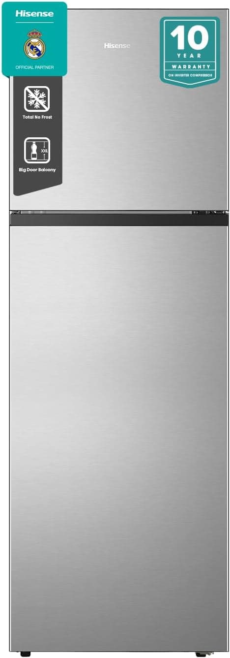 Hisense HTM55250D2, 328 Litres Top Mount Refrigerator, No Frost Technology, Big Door Balcony, LED Interior Light, Multi Air Flow, 90°Door Design, Silver on Amazon.ae - Price Tracker