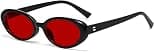Retro Oval Sunglasses for Women Men Fashion Small Oval Sunglasses 90s Vintage Shades - Amazon.ae Price Tracker