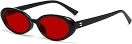 Retro Oval Sunglasses for Women Men Fashion Small Oval Sunglasses 90s Vintage Shades - Amazon.ae Price Tracker