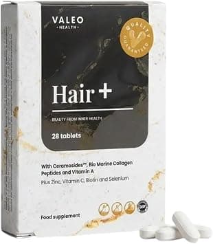 Valeo Advanced Hair Growth Supplement for Women | Biotin, Marine Collagen & Ceramosides | 28 Active Ingredients for Thicker Hair, Stronger Nails & Reduced Shedding | 28 Tablets on Amazon.ae - Price Tracker