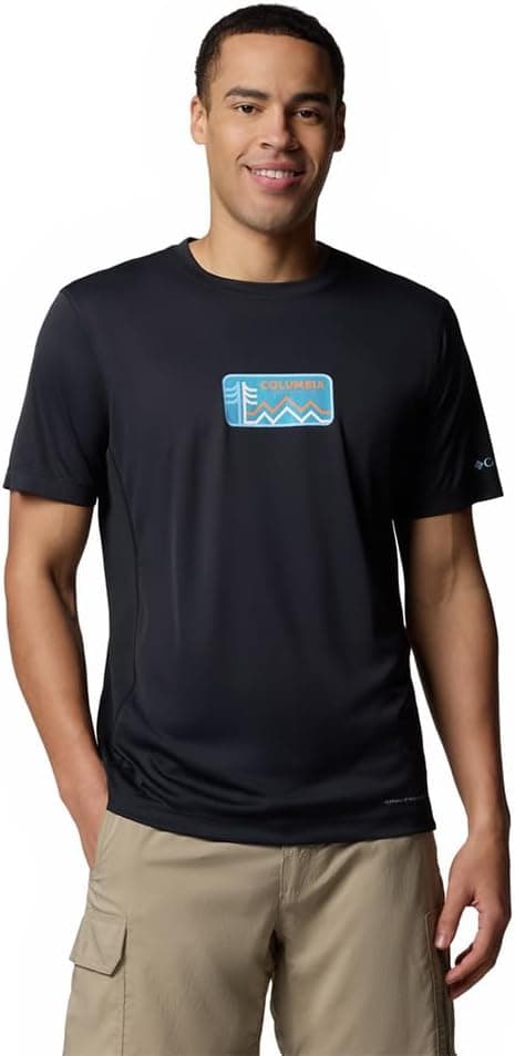 Columbia Men's Zero Rules Light Short Sleeve Graphic Crew Technical Short Sleeve T-Shirt (Pack of 1) on Amazon - Best Deal Finder