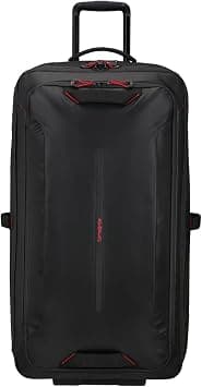 Samsonite Paradiver Wheeled Duffle Bag 79 cm / 29 inch, Black|Reflective Pattern|TSA Lock|ID Tag|Spacious Interior|Water Repellent Material|RPET|Fleece Pocket - 5 Years International Warranty on Amazon.ae - Price Tracker