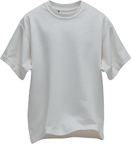 Unisex Short Sleeve Shirt Over Size Heavy T-shirt Crowneck100 Cotton - Amazon.ae Price Tracker