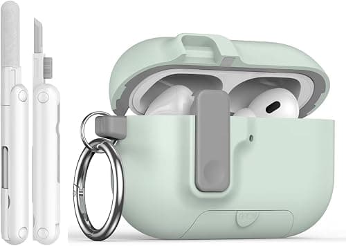 Modern Lock Case for Apple Airpods Pro 3 3th Generation (2025), Rugged Protection with Secure Lock for Airpods Pro 3 Cover, Phone Holder Function, Light Blue on Amazon - Best Deal Finder
