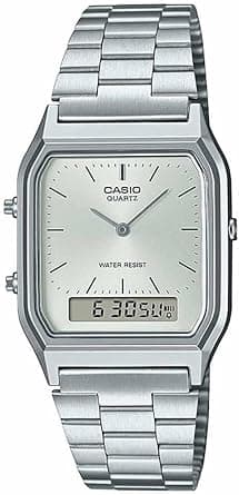 CASIO Women's Quartz Analog Watch with Stainless Steel Strap AQ-230A-7AMQYES on Amazon.ae - Price Tracker