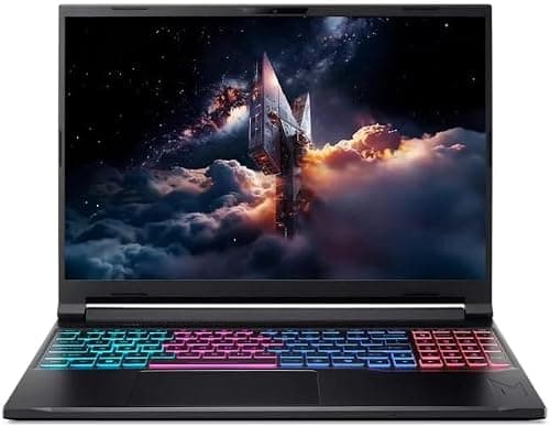 Acer Nitro V16S Gaming Laptop 14th Gen Intel Core 9-270H up to 5.8GHz, 16GB DDR5 RAM, 1TB SSD, 8GB NVIDIA GeForce RTX 5070,16" WQXGA 180Hz,Win11, Wi-Fi 6, RGB keyboard, black, with 15.6'' backpack. on Amazon.ae - Price Tracker