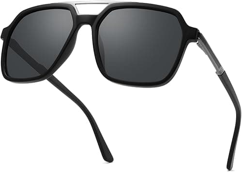 PUKCLAR Polarized Sunglasses for Men Lightweight TR90 Frame UV400 Protection Square Sun Glasses on Amazon.ae - Price Tracker