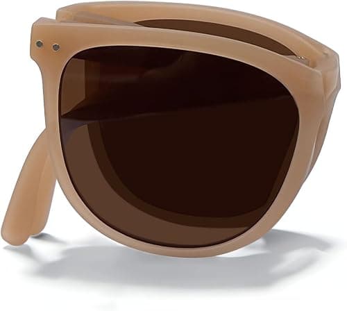 Foldable Polarized Round Sunglasses for Women UV400 Protection TR90 Folding Sun Glasses for Men on Amazon - Best Deal Finder