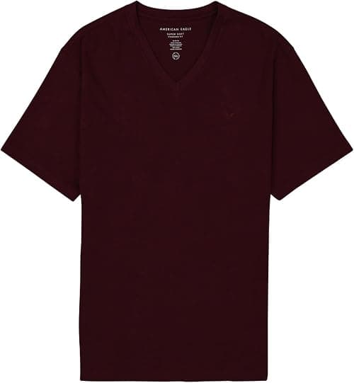 American Eagle Mens Super Soft Basic Icon V-Neck T-Shirt T-Shirt (pack of 1) on Amazon - Best Deal Finder