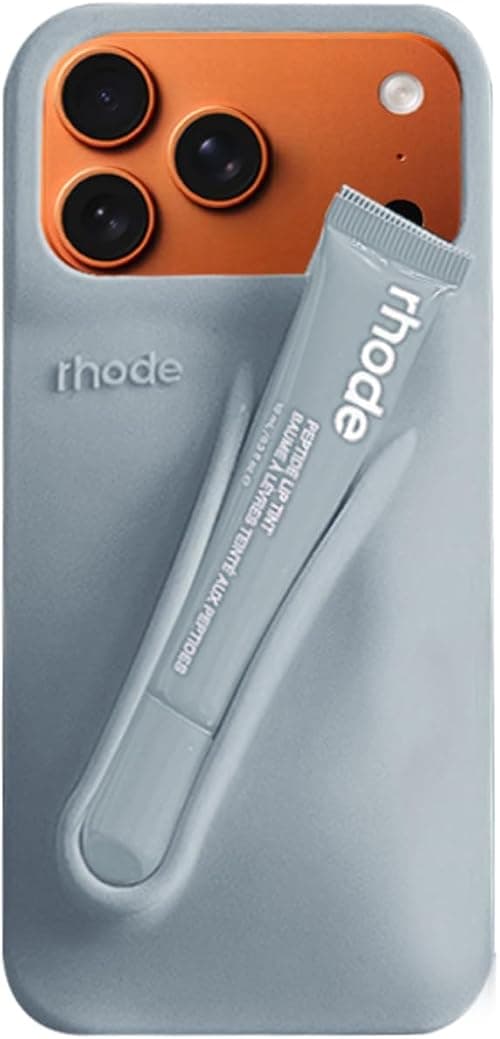 Next Store Luxury Lipstick Series Silicone Phone Case For iPhone 17 Pro 6.3-Inch Shockproof Protective Cover Slim Soft Grip Durable Edges Scratch Resistant Stylish (Gray) on Amazon.ae - Price Tracker