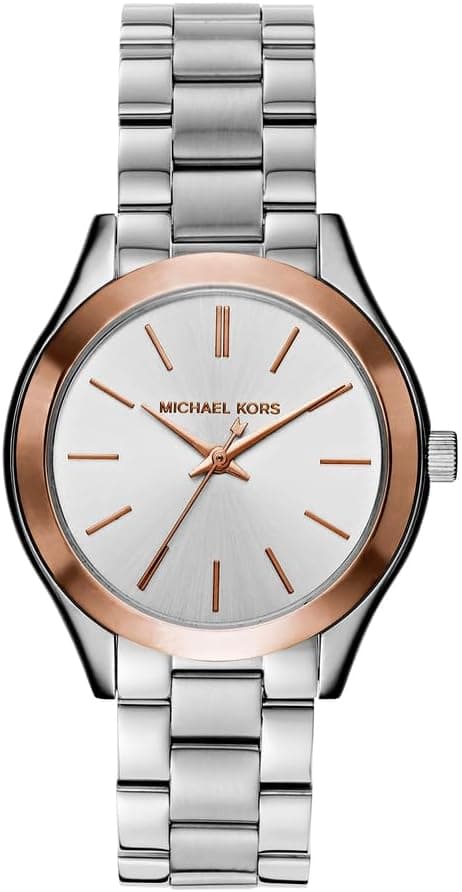 Michael Kors Mini Slim Runway Stainless Steel Watch on Amazon.ae - Price Tracker