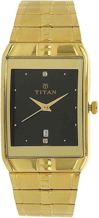 Titan Karishma Analog Square Watch for Men's on Amazon.ae - Price Tracker