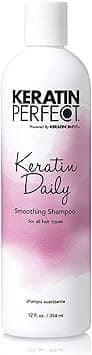 Keratin Perfect, Daily Smoothing Shampoo for All Hair Types Enhances Body and Shine Daily Frizz Control No Added Sodium Chloride or Sulfates 12 oz 354 ml, White, 340.1943 gram on Amazon.ae - Price Tracker