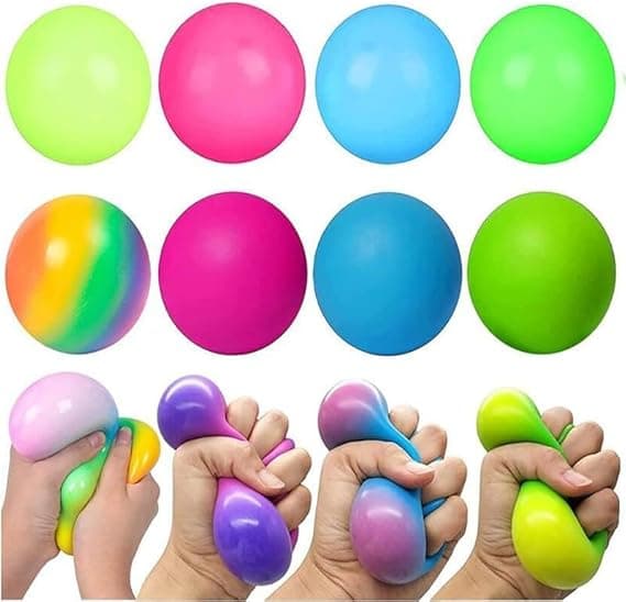 Color Changing Stress Balls – 4 Pack Sensory Squishy Fidget Toys for Kids, Teens & Adults – Stress Relief Squeeze Balls for Anxiety, Office, and Party Favors – Green, Yellow, Blue, Pink on Amazon.ae - Price Tracker