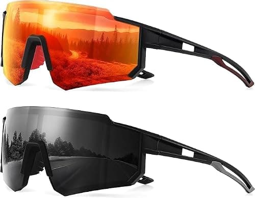 2 Pcs Polarized Sports Sunglasses for Men and Women, Fishing Baseball Running Cycling Mountain Bike Sunglass UV Protection on Amazon.ae - Price Tracker