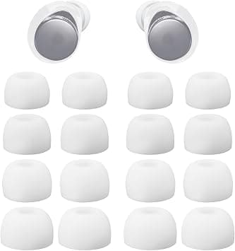 Klowcok Silicone Replacement Eartips for Soundcore by Anker Space A40, Sport X20 Earbuds Tips, 8 Pairs (S/M/L/XL) White on Amazon.ae - Price Tracker
