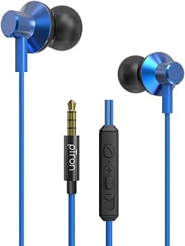 pTron Pride Lite HBE (High Bass Earphones) in Ear Wired Earphones with Mic, 10mm Powerful Driver for Stereo Audio, Noise Cancelling Headset with 1.2m Tangle-Free Cable & 3.5mm Aux - (Blue) on Amazon.ae - Price Tracker