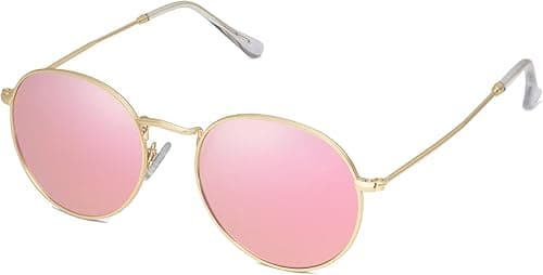 SOJOS Small Round Polarized Sunglasses for Women Men Classic Vintage Retro Shades UV400 SJ1014 on Amazon.ae - Price Tracker