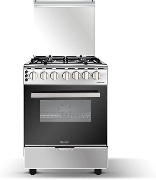 Westpoint 60 X 60 Gas cooker Auto Ignition WCE-6640HDFS"Min 1 year manufacturer warranty" على Amazon.ae - متتبع الأسعار