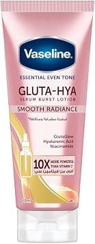 Vaseline Essential Even Tone Body Lotion Smooth Radiance, Gluta-Hya Serum Burst, 10X More Powerful than Vitamin C, Deeply Moisturising, 200ml on Amazon.ae - Price Tracker