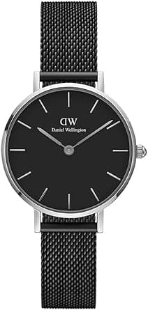 Daniel Wellington Petite Ashfield Watch, Matte Black Mesh Bracelet on Amazon.ae - Price Tracker