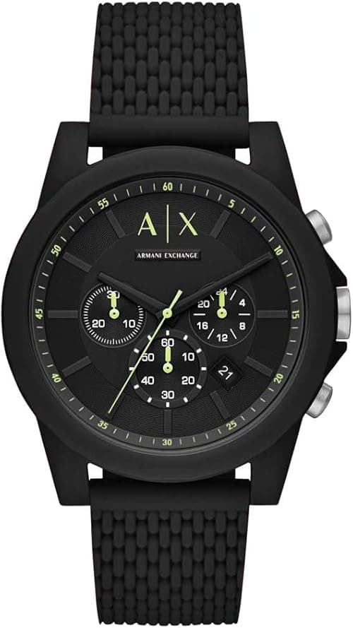 Armani Exchange Men's Analogue Quartz Watch with Silicone Strap AX1344 on Amazon.ae - Price Tracker