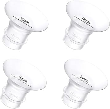4Pcs Breast Pump Flange Insert 14mm Compatible with Momcozy/Spectra/Medela/eufy/Elvie/Lansinoh/Paruu P10 Breast Pump, Fit for Momcozy M5/M9/M6/V2 Pro/V2 pro/S12 Pro/eufy E10 S1 S1 Pro, 24mm Flange على Amazon.ae - متتبع الأسعار