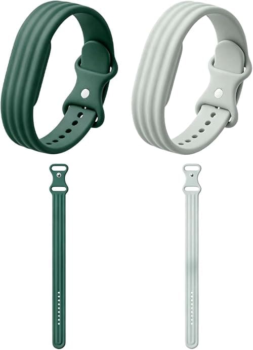 2 Pack Silicone Band Compatible with Google Fitbit Air Screenless Activity Tracker, Soft Perforated Replacement Strap, Waterproof Wristband, Adjustable Fitness Tracker Band on Amazon.ae - Price Tracker