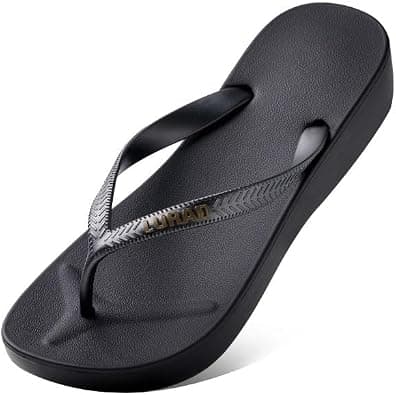 women's flat flip flops, lightweight and slim flip flops, casual flat sandals, non-slip pads, breathable beach flip flops, summer seaside quick-drying flat sandals on Amazon.ae - Price Tracker