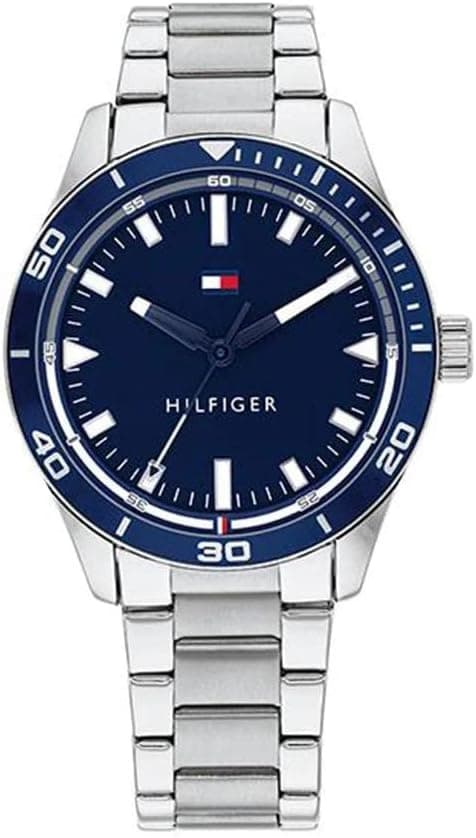 Tommy Hilfiger Men's Navy Dial Stainless Steel Watch - 1791817 on Amazon - Best Deal Finder