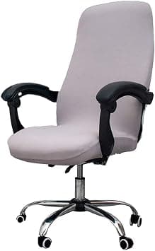 Melaluxe Office Chair Cover - Universal Stretch Desk Chair Cover, Computer Chair Slipcovers (Size: L) - Light Gray على Amazon.ae - متتبع الأسعار