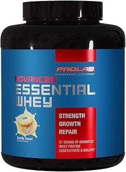 ProLab Advanced Essential Whey-Blend of Premium Whey Concentrate and Ultra Pure Whey Isolate Protein - BCAAs & Natural Enzymes (Vanilla Donut, 5 LB) on Amazon.ae - Price Tracker