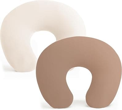 Konssy 2 Pack Nursing Pillow Covers, Stretchy and Soft Nursing Cover for Breastfeeding, Pillow Slipcover for Baby Girls and Boys Newborn (Beige, Brown) - Amazon.sa Price Tracker