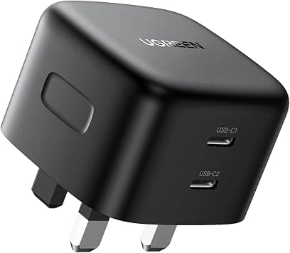 UGREEN Nexode 65W Type C Charger 2-Port Foldable GaN Laptop Power Adapter USB Fast Charge Wall Charging Plug Compatible for MacBook Air, HP, Dell, iPad Pro, iPhone 16, Galaxy S25 S24 Ultra on Amazon.ae - Price Tracker