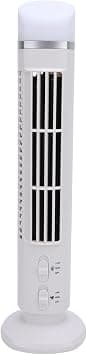 Sorandy Bladeless Tower Fan Portable Adjustable Design Silent Airflow Fan for Home Bedroom Compact USB Powered 1 Unit (White) on Amazon.ae - Price Tracker