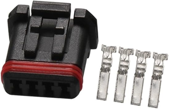 automotive electrical connectors 1 set 4 Pin Auto Electric Housing Pl/*ug Wa*/ter*/proof Wiring Harness Connector MX19004S51 MX19004P51 MX19004P52 MX19004S52 DJ7048-1.2-21 DJ7048-1.2-11(Follow me chea على Amazon.ae - متتبع الأسعار
